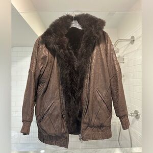 Vintage Andrew Marc bomber jacket